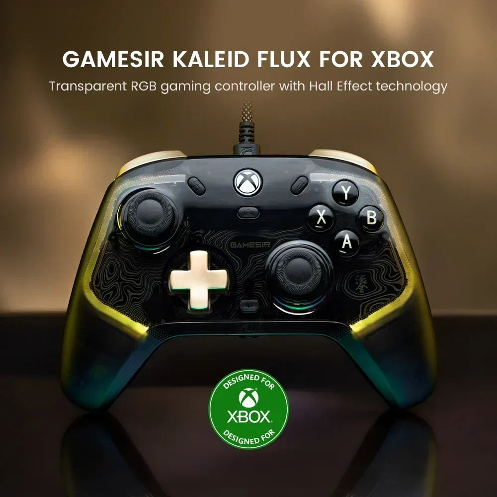 GameSir Kaleid Flux Xbox Controller Hall Effect Gamepad for Xbox Series X, Xbox Series S, Xbox One Game Console PC Joystick